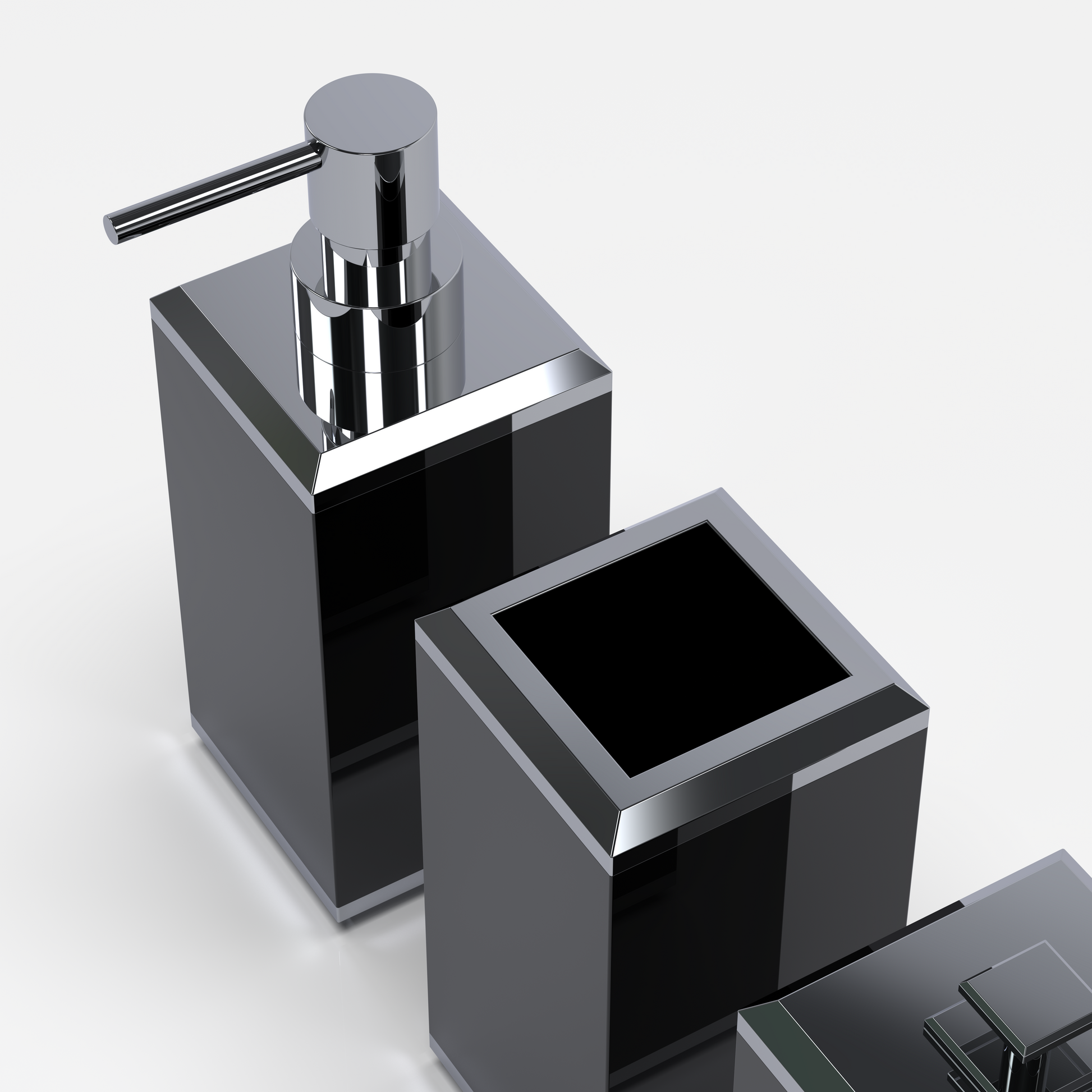 modern banyo sabunluk seti